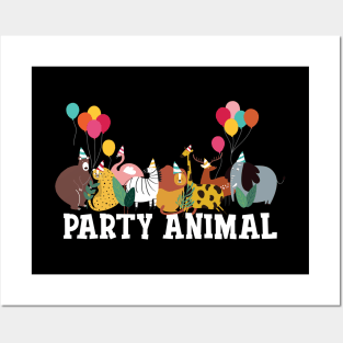 Party Animal Birthday Posters and Art